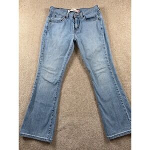 Levi's 515 Nouveau Bootcut Jeans Womens 8 Blue Denim Cotton Stretch Low Rise